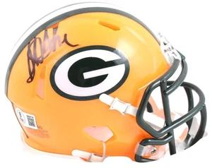 Von Sterling Sharpe signierter Green Bay Packers Speed Mini Helm - Beckett W Holo - Bild 1 von 3