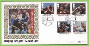 G.B. 1995 Rugby League set on Benham, First Day Cover, Wigan - Picture 1 of 1