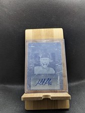 Martin Brodeur 2017-18 Leaf Hockey 1/1 Cyan Printing Plate Auto