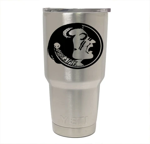 Florida State Seminoles YETI Laser Engraved 20 or 30 oz Stainless Steel Tumbler Cover