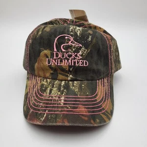 Ducks Unlimited Camo Pink Womens One Size Adjustable Strap Hat Mossy Oak - Imagen 1 de 6