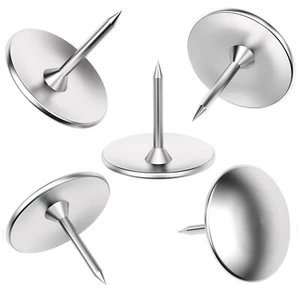 thumb tacks round head push pins office drawing pins for home,school etc - Picture 1 of 5