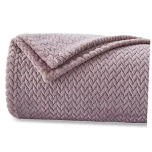 Super Soft Throw Blanket Premium Silky Flannel Throw(50"x60") Light Purple - Picture 1 of 7