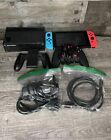 Nintendo Switch 32GB Gray Console+Neon Red With Neon Blue Joy-Con + Accessories
