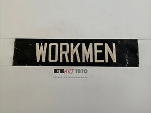 Stanley County Durham Destination Bus Blind 32"- Workmen - Picture 1 of 12