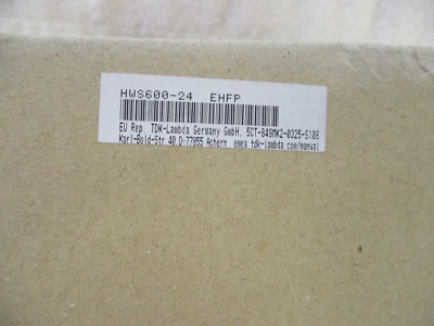 NIB TDK LAMBDA Power Supply    HWS600-24     HWS600-24 EHFP   FACTORY SEALED BOX - Image 1 of 2