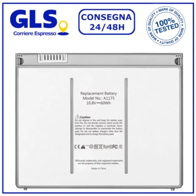 BATTERIA per APPLE MACBOOK PRO 15 2006/8 A1175 A1211 A1150 A1211 A1226 A1260