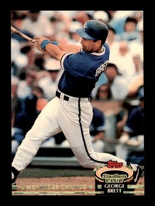 1992 Topps Stadium Club Members Choice George Brett #609 ID: 13809