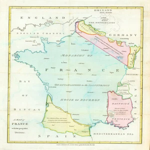 1793 Map of France - Picture 1 of 3