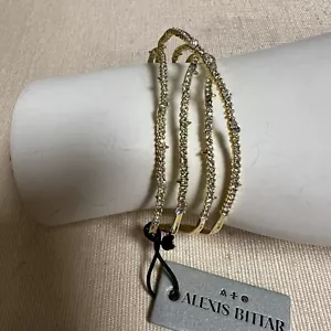 Alexis Bittar Crystal Pave Orbiting Cuff Bracelet NWT - Picture 1 of 6