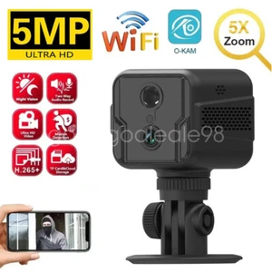 5MP HD WIFI Mini Camera 4G SIM Card CCTV Home Security Cam 5X Zoom Night Vision - Picture 1 of 30