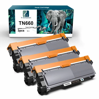3 pk TN660 Toner Cartridges For Brother TN630 HL-L2360DW L2380DW MFC-2740DW NEW - Image 1 of 4
