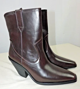 Botas occidentales Scoop para mujer Dardo granate cremallera laterales talla 8 EE. UU. - Imagen 1 de 12