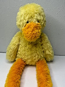 Jellycat Scrumpty Duck Plush Floppy Long Legs Stuffed Animal Yellow Orange 20" - Picture 1 of 9