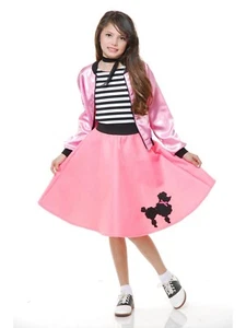 50's Rockabilly Pink Poodle Skirt Child Size Medium - Picture 1 of 1