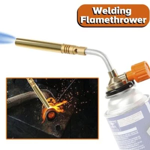 Butane Burner Welding Gas Torch Flame Guns Brazing Camping Outdoor H4Z9 - Picture 1 of 11