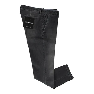 PANTALONE JEANS UOMO 0 ZERO CONSTRUCTION JOSH JOS004 1609 GRIGIO ORIGINAL AI2023 - Picture 1 of 2