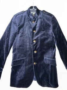 Einzigartiger H&M Herren Mantel Military Style Button-Down, Samtgefühl, Gr. 36R, Neu - Bild 1 von 7