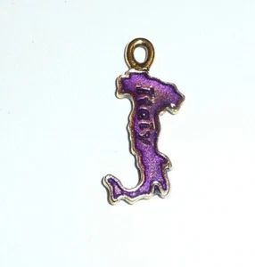Dije Italia - Dije de Metal para Pulsera 3/8"" x 3/4"" Púrpura Italia Dije Forma de Bota - Imagen 1 de 7
