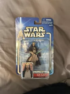 Star Wars: The Phantom Menace Eeth Koth Jedi Master Hasbro Collectible Figure - Picture 1 of 9