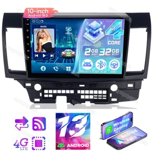 For 2008-2017 Mitsubishi Lancer 10in Android 13 Car GPS Radio Carplay Stereo SWC - Picture 1 of 12