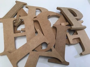 New large 17cm wooden 12mm extra thick MDF Alphabetical letters numerals numbers - Picture 1 of 1