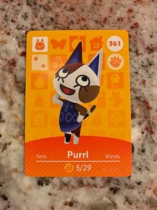PURRL #361 Animal Crossing Amiibo Authentic Nintendo Mint Card From Series 4 - Bild 1 von 2