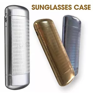 Elegante leichte Aluminium Brille Etui Hartmetall Spektakel Starktasche - Bild 1 von 14