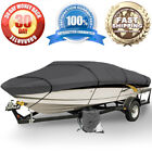 Heavy Duty Trailerable Boat Mooring Cover 14' 15' 16' ft Gray Storage Covers