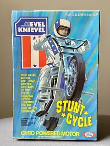 Vintage 1975 Evel Knievel Stunt Cycle di Ideal...Rara in scatola sigillata - Foto 1 di 10