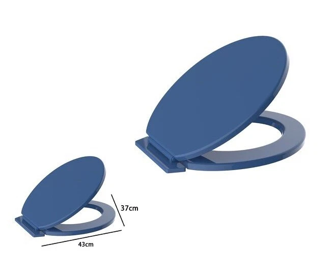 Sedile Coprivaso Wc Water Copriwater Bagno In Pvc Universale Blu Scuro dfh - Immagine 1 di 1