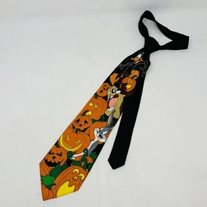 Corbata Looney Tunes 58" Bugs Bunny, Pato Lucas y Taz Halloween Calabaza - Imagen 1 de 9