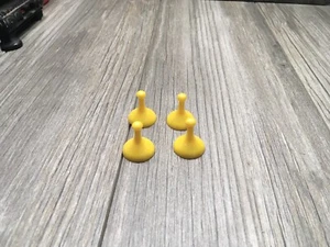 Sorry! Board Game Replacement Pieces YELLOW Pawns Solid Colors 1972 Game Night - Picture 1 of 12