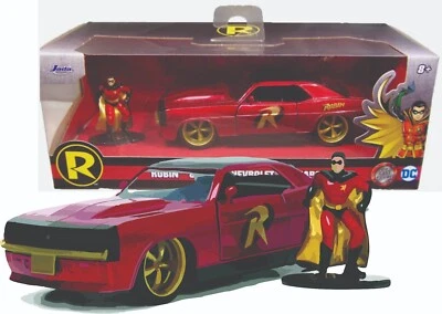 Jada Toys DC Universe Robin character and 1969 Chevrolet Camaro - Image 1 of 4