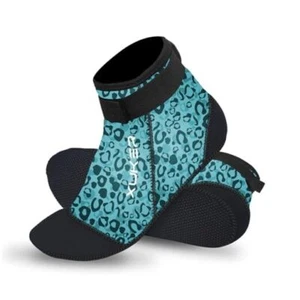 Water Socks Neoprene Socks, 3mm Glue Blind Stitch Sand Beach Large Green - Picture 1 of 7