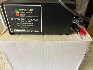 Cargador de batería Power Sonic PSC-122000A 12v 2amp sellado plomo ácido NUEVO - Imagen 1 de 2