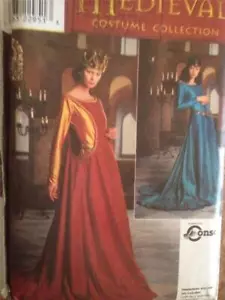 Simplicity Sewing Pattern 8725 Ladies Misses Medieval Dresses Size 16-20 UC - Picture 1 of 3