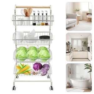 Estante de verduras para cocina, cesta de frutas apilable verduras, carro de almacenamiento cocina - Imagen 1 de 24
