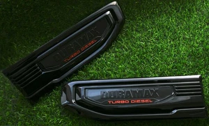 Pair Duramax Turbo Diesel Emblem Badge Logo for 19-26 Sierra 1500 86532091 Black - Picture 1 of 5