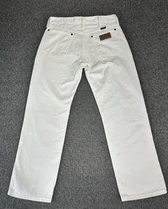 Pantalones de mezclilla Wrangler 31x30 vintage 13MWZ para hombre corte vaquero blanco Western Rodeo EE. UU. - Imagen 1 de 10