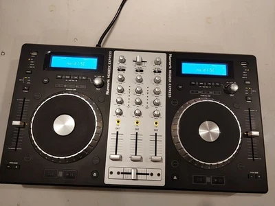 Numark Mixdeck Express Double CD DJ Controller - Black & Silver 2011 Model - Image 1 of 4