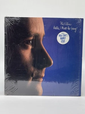 PHIL COLLINS HELLO I MUST BE GOING 12" LP VG+ VINYL RECORD SHRINK w/HYPE STICKER - Image 1 of 4