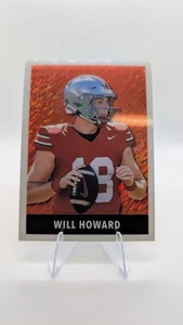 2024 Leaf Football Metal 1948 WILL HOWARD /10 Red Prismatic - Picture 1 of 2