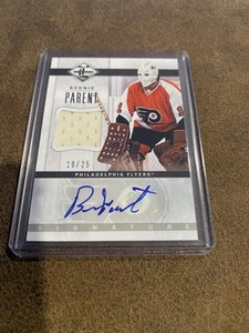 Bernie Parent Signature Auto Jersey SP Card 18/25 Panini Limited 2012-13 Flyers - Picture 1 of 2