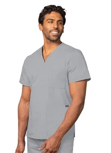 Adar Unisex Medical Nursing Workwear Uniform Multi Pocket V-Neck Scrub Top - Picture 1 of 161