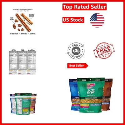 Variedad de granola a base de plantas - sin azúcar y sin gluten (paquete de 3, 8 oz cada uno) Foto 1 de 4