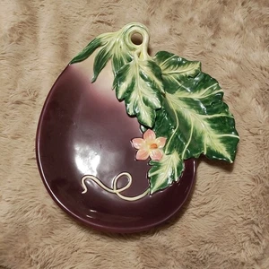 Fitz & Floyd Aubergine Le Marche Classics Chip & Dip Servierschale - Bild 1 von 8