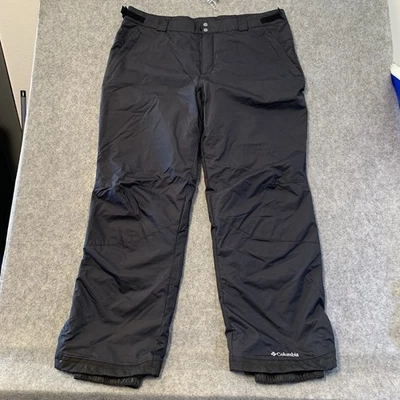 Pantalones de nieve Columbia para hombre XXL negros para snowboard esquí aislados Foto 1 de 4