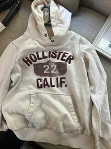 Sudadera Hollister para hombre blanca pequeña - Imagen 1 de 3