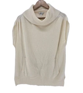 Tyler Boe 100% Cashmere Sleeveless Cowl Neck Sweater Tunic Pockets - Small - Picture 1 of 4